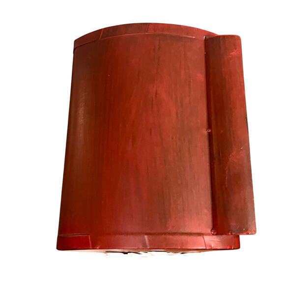 Letters For Santa Mailbox Christmas Holiday Red Metal Snow Decor 21” x 10.5” x 8 - Picture 7 of 10